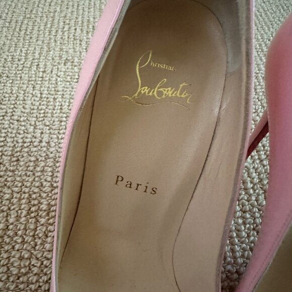 Christian Louboutin Patent Pink Stiletto Pumps - Picture 4 of 11